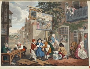选举二：拉票投票，插图来自&39;Hogarth Restored：着名的William Hogarth的全部作品，由Thomas Cook&39;重新雕刻，酒吧。 1812年（手工雕刻） 作者 威廉·霍加斯